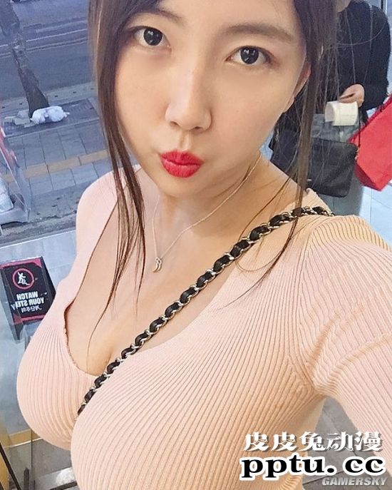 肉眼可见的波涛汹涌 韩国主播旅游视频亮点过大