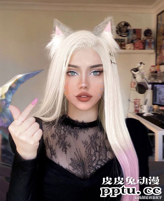 国外小姐姐一人COS《LOL》K/DA四角 御姐女王全都有-皮皮兔动漫