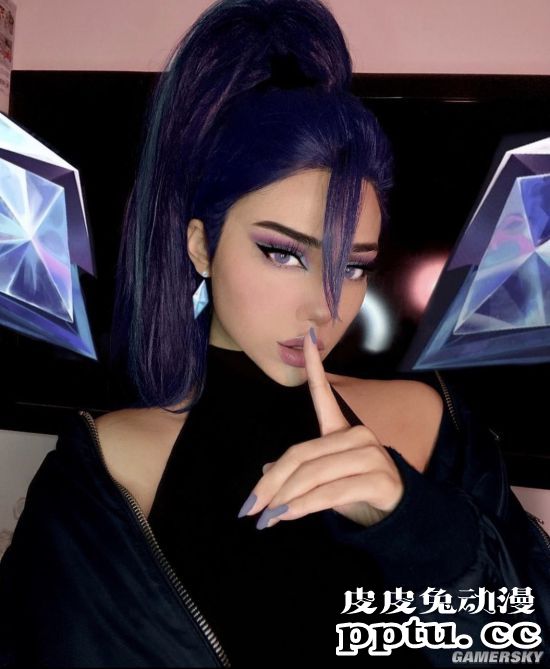 国外小姐姐一人COS《LOL》K/DA四角 御姐女王全都有