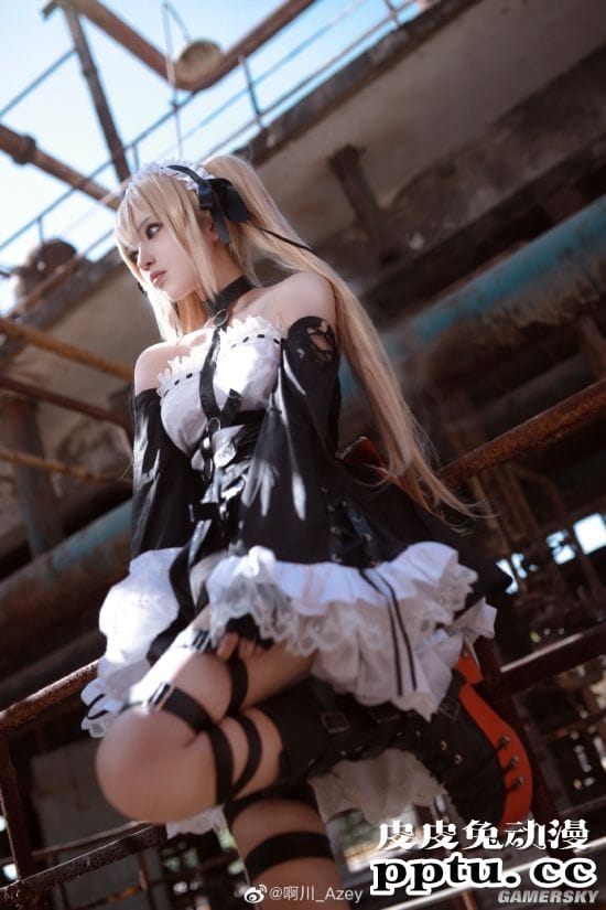 国内小姐姐COS《死或生》玛丽罗斯 可爱女仆装神还原-皮皮兔动漫