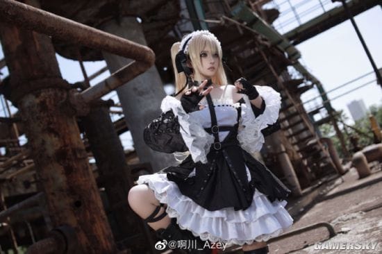 国内小姐姐COS《死或生》玛丽罗斯 可爱女仆装神还原