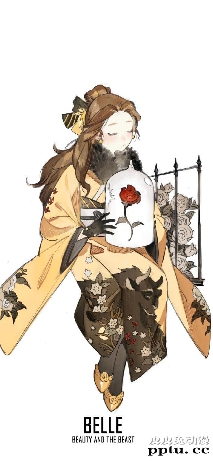 和风迪士尼公主系列可爱图片