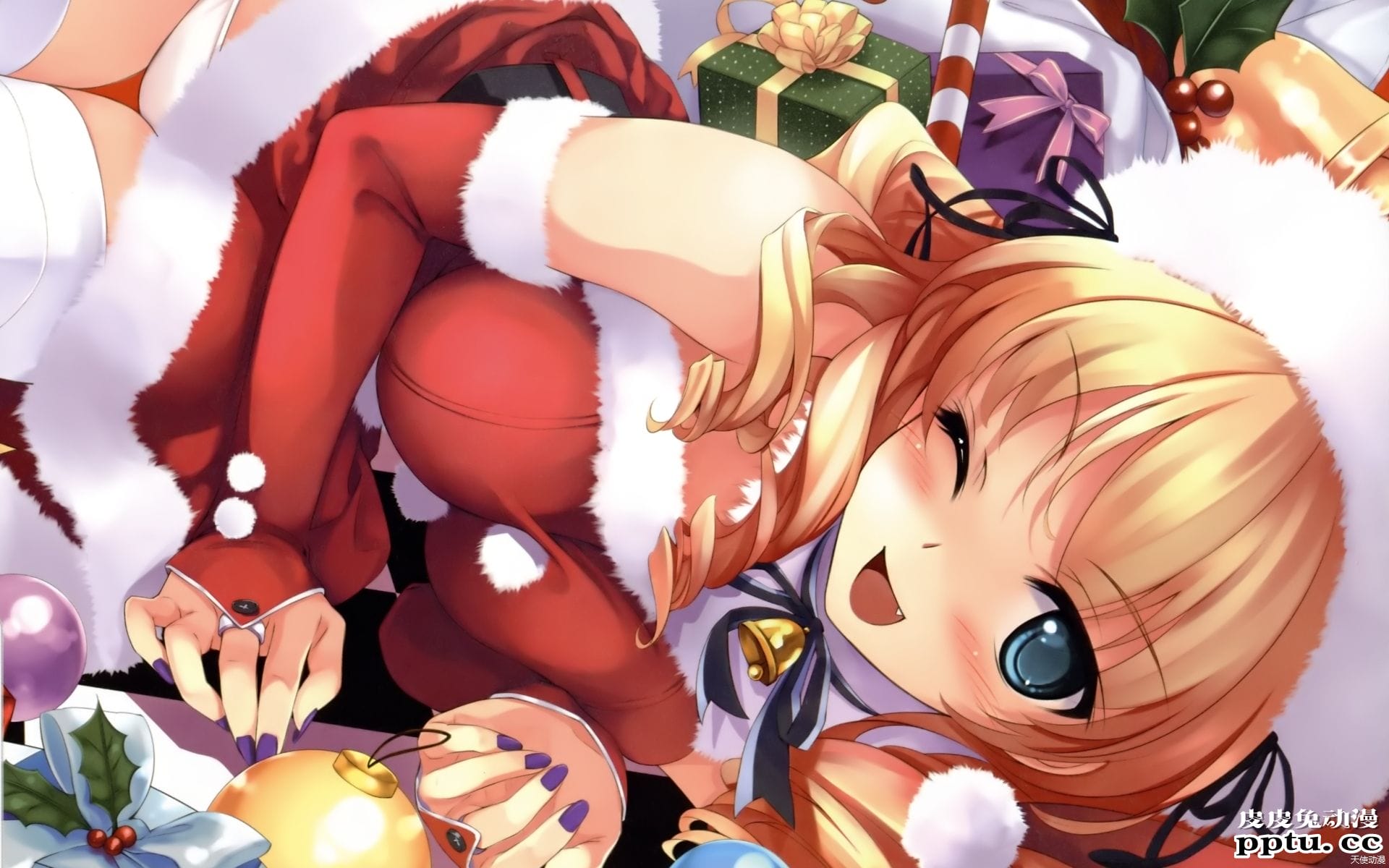 圣诞节二次元动漫美女精美图片