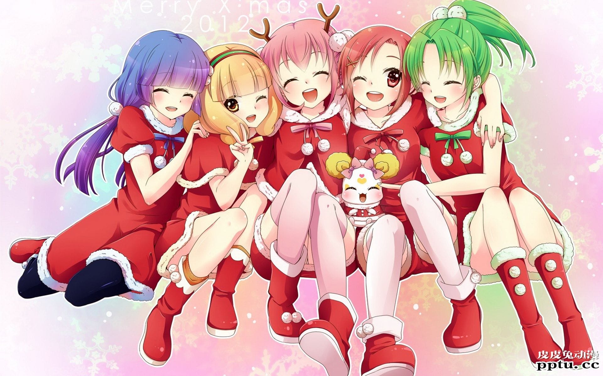 圣诞节二次元动漫美女精美图片