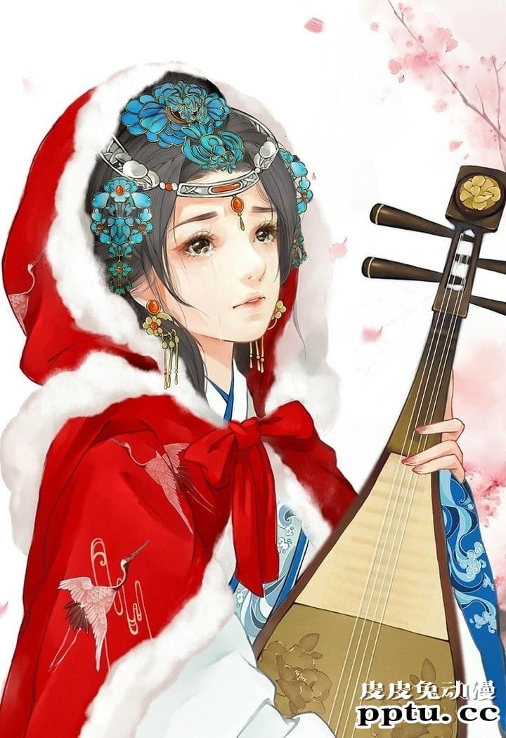 手绘古风古装动漫美女图片-皮皮兔动漫