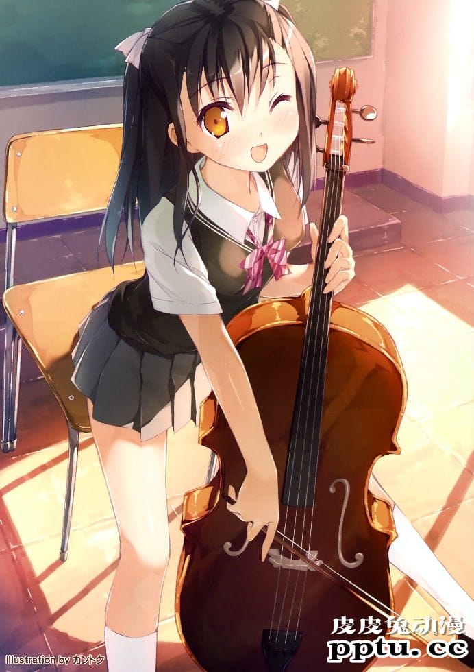 演奏乐器的动漫美少女们