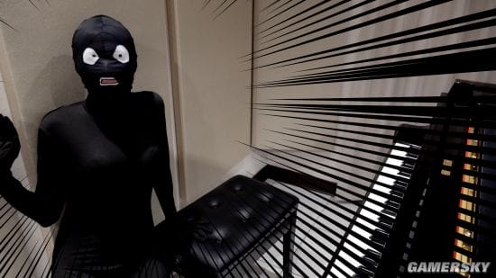 美女COSER钢琴独奏新整活 COS《柯南》小黑吓坏网友