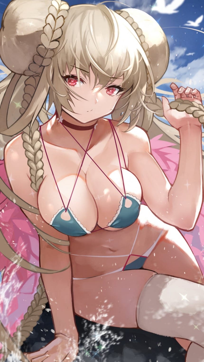 【手机壁纸】超级性感巨乳动漫美女原画-皮皮兔动漫