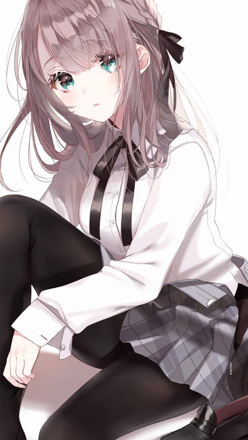 手绘简约性感动漫美女插画