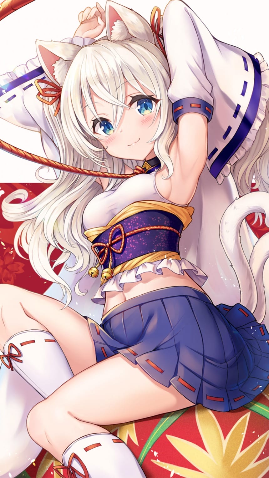 手绘简约性感动漫美女插画