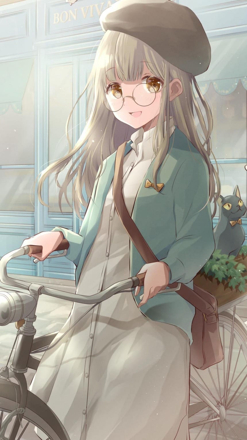 【手机壁纸】可爱动漫精致少女唯美插画-皮皮兔动漫