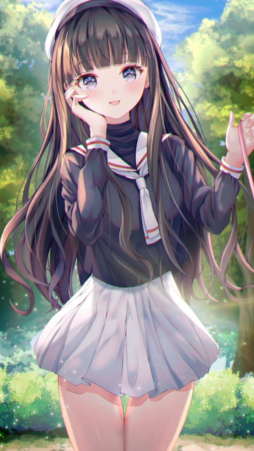 可爱动漫精致少女唯美插画