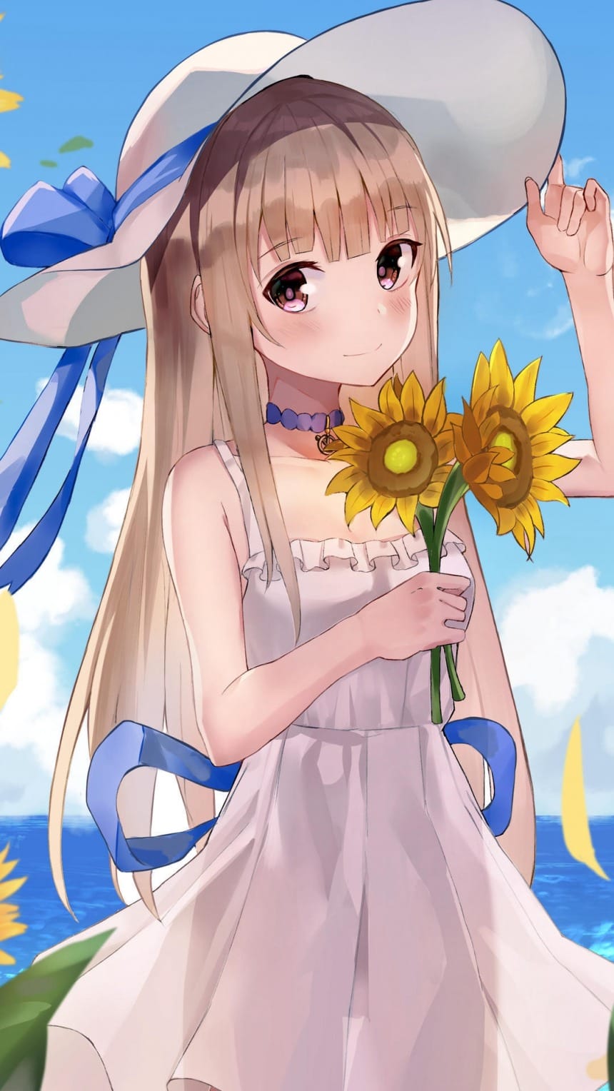 可爱动漫精致少女唯美插画