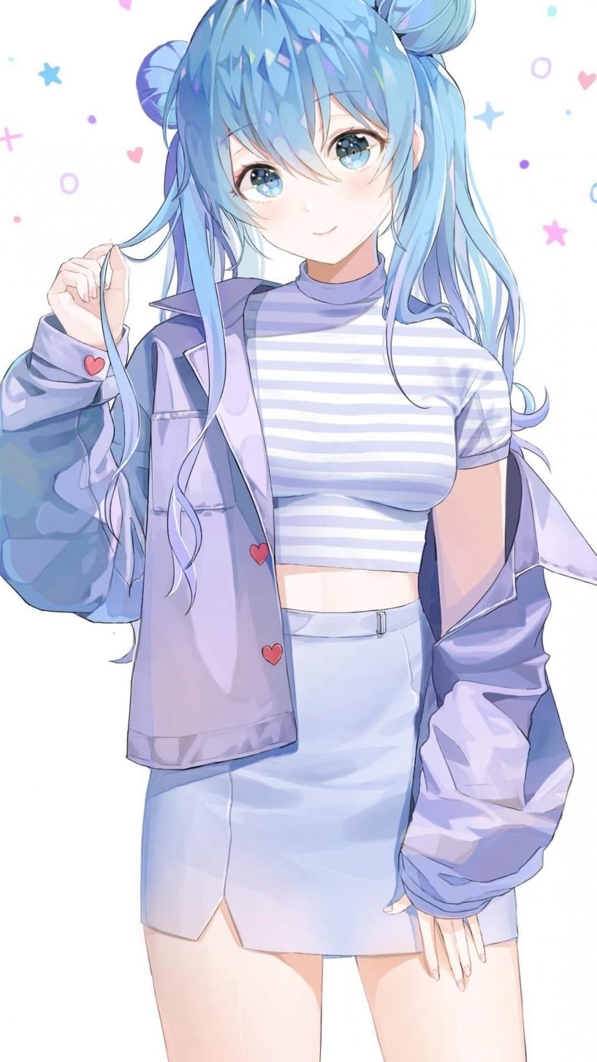 可爱动漫精致少女唯美插画