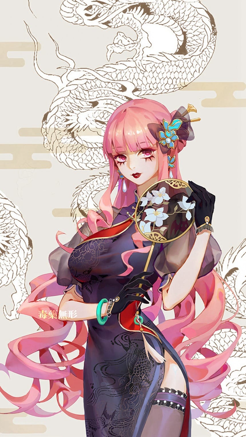 海贼王酷炫中国风同人插画