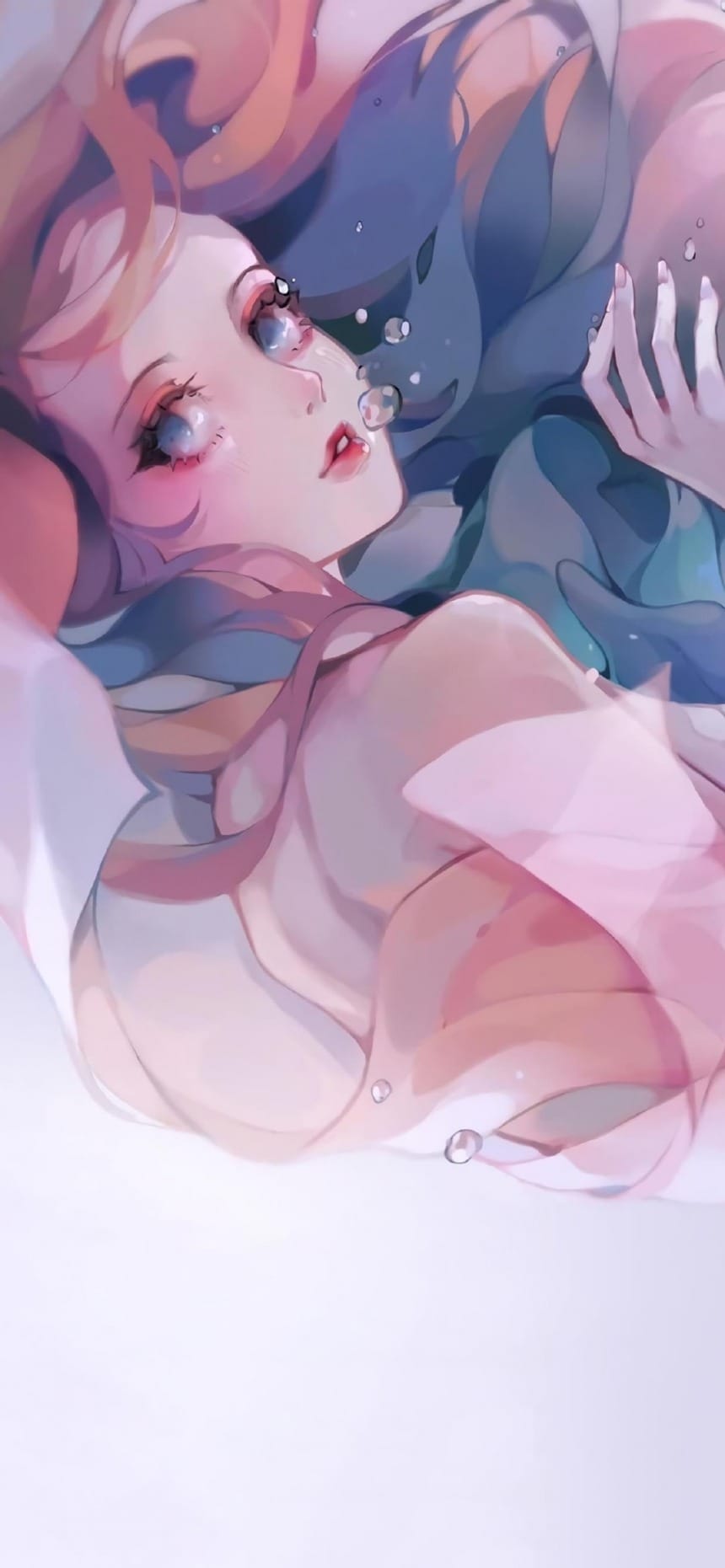 【手机壁纸】甜美女生手绘美图-皮皮兔动漫