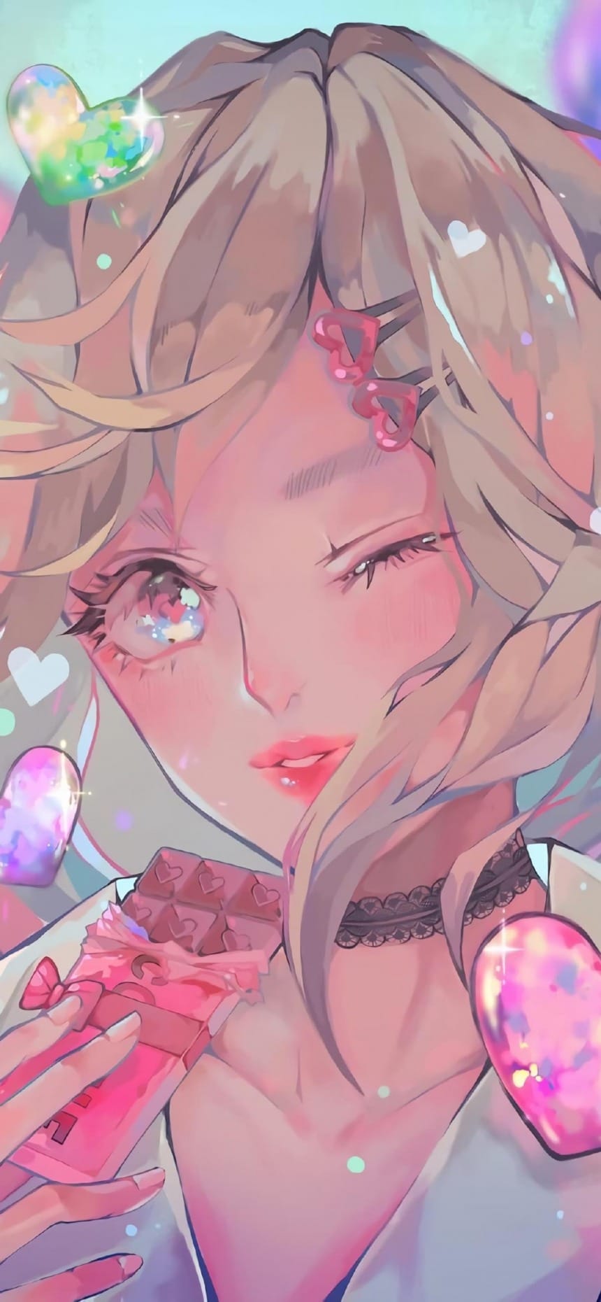 甜美女生手绘美图