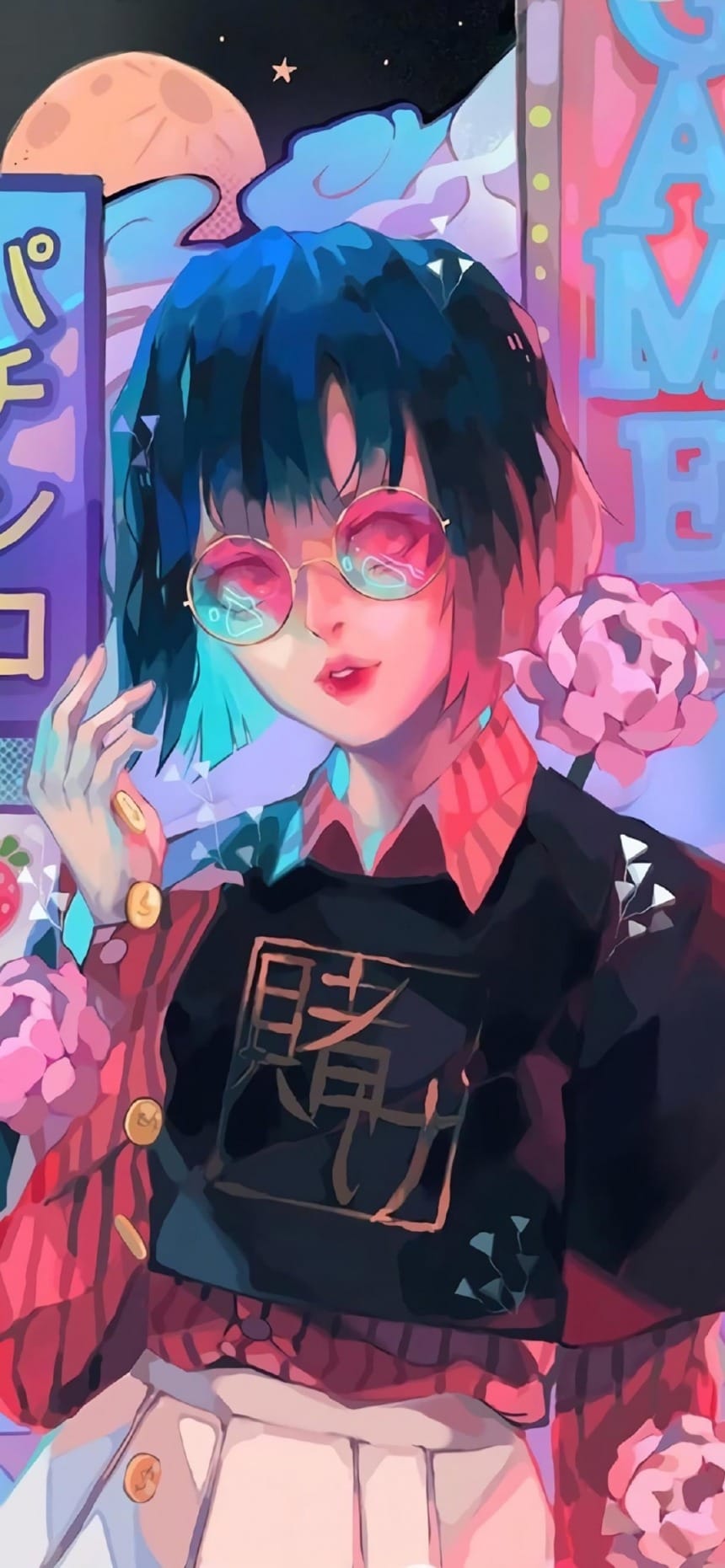 甜美女生手绘美图