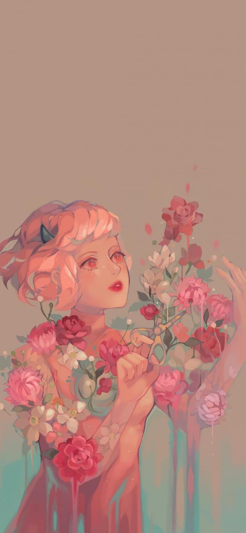 甜美女生手绘美图