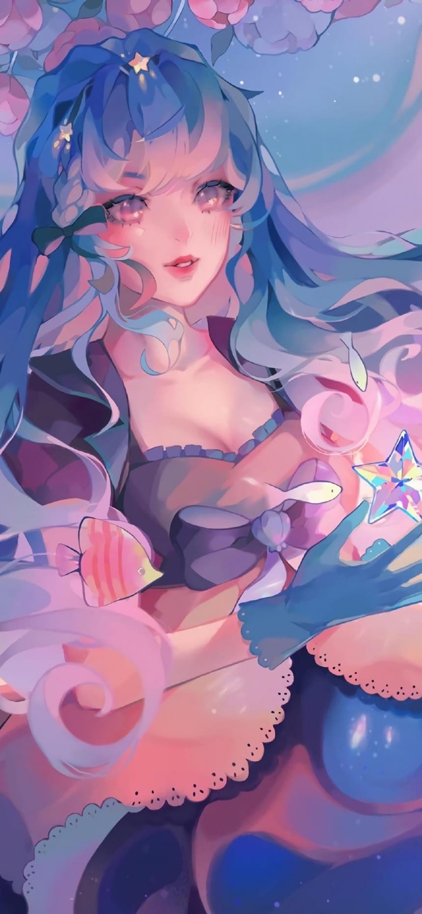 甜美女生手绘美图