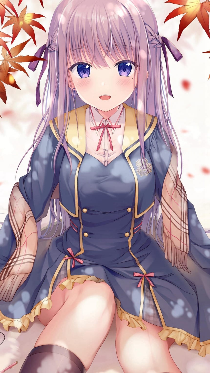 【手机壁纸】性感二次元长发美女写真-皮皮兔动漫