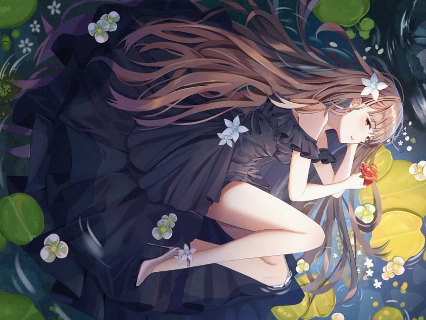 日系精美二次元动漫美女插画图片