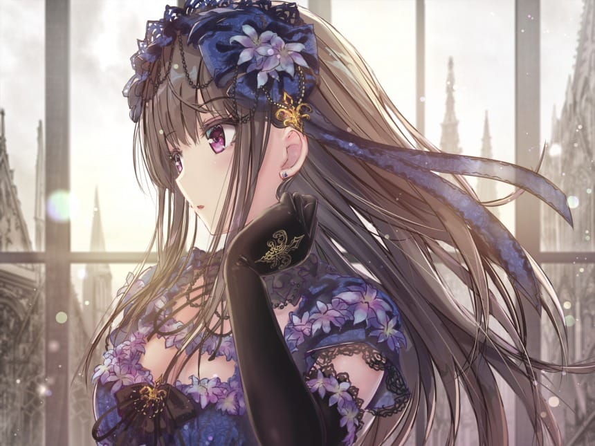 日系精美二次元动漫美女插画图片