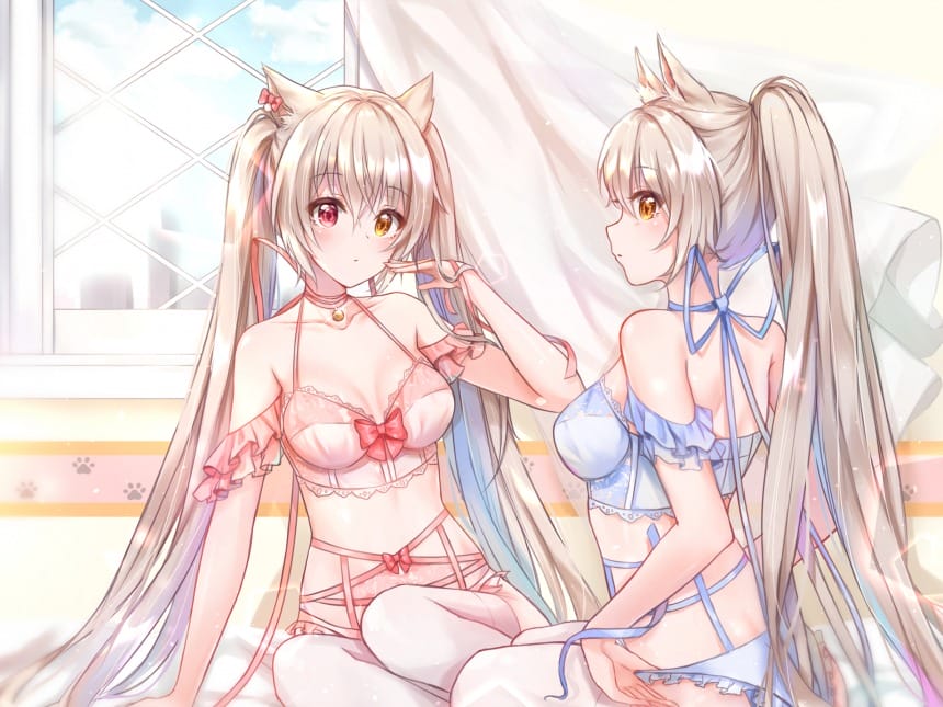 日系精美二次元动漫美女插画图片