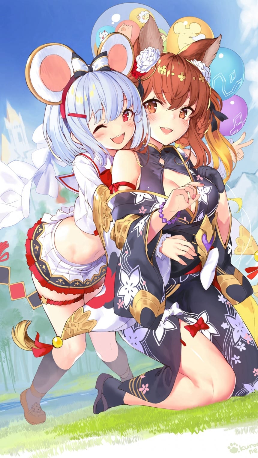 可爱又性感得二次元美女插画