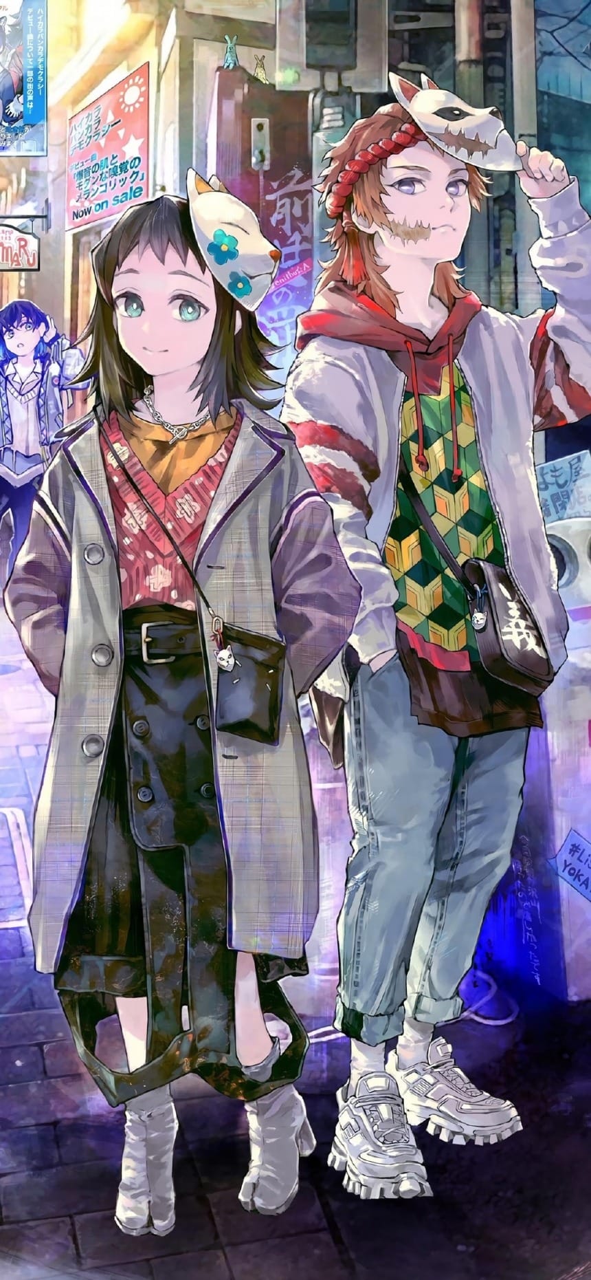 鬼灭之刃潮流卡通图片