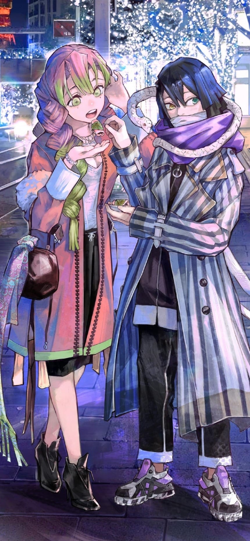 鬼灭之刃潮流卡通图片