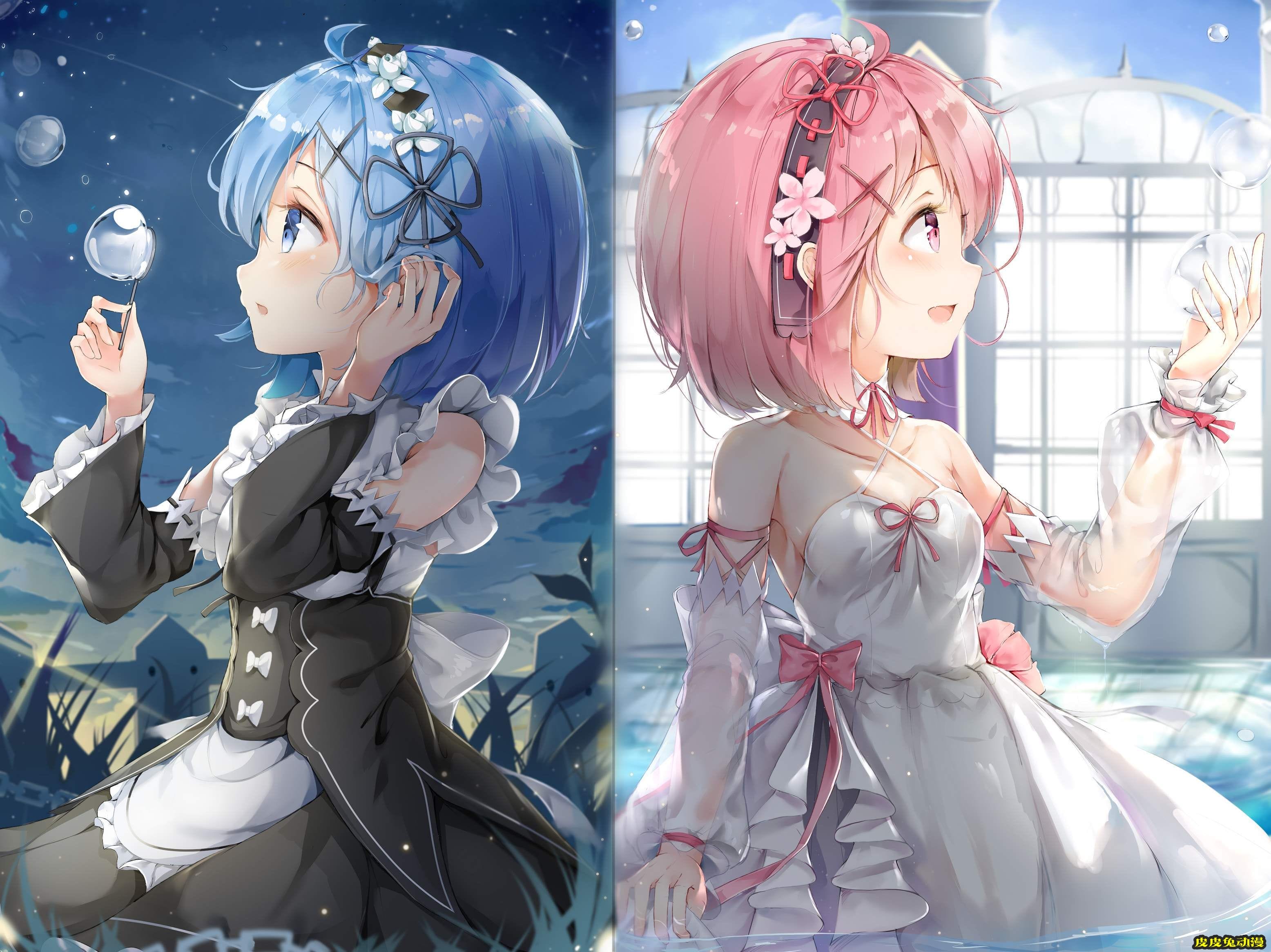 豪华增量， Re:从零开始的异世界生活《雷姆&拉姆双子》高清壁纸特辑！