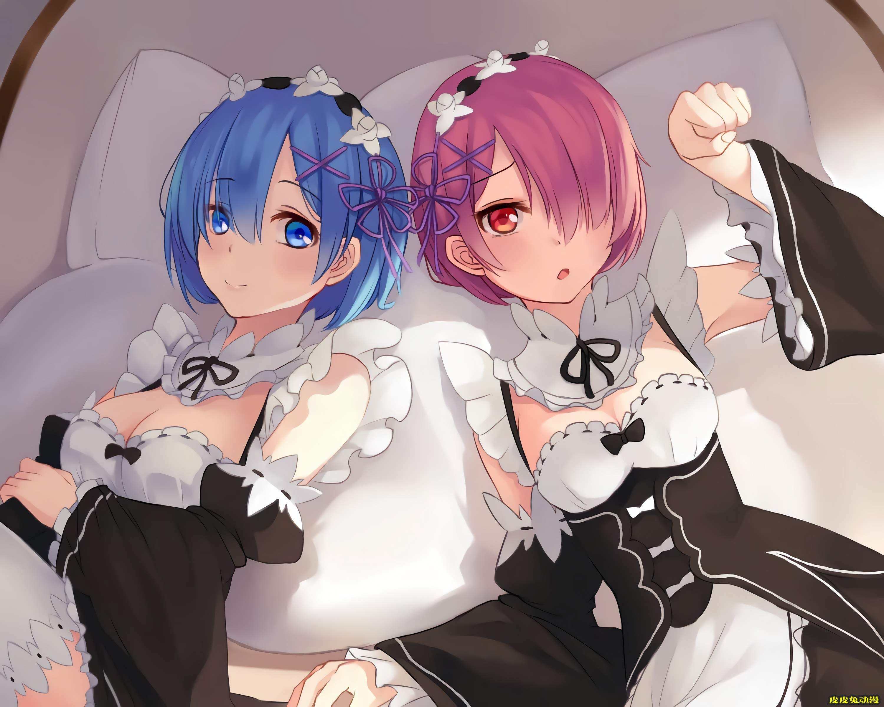 豪华增量， Re:从零开始的异世界生活《雷姆&拉姆双子》高清壁纸特辑！