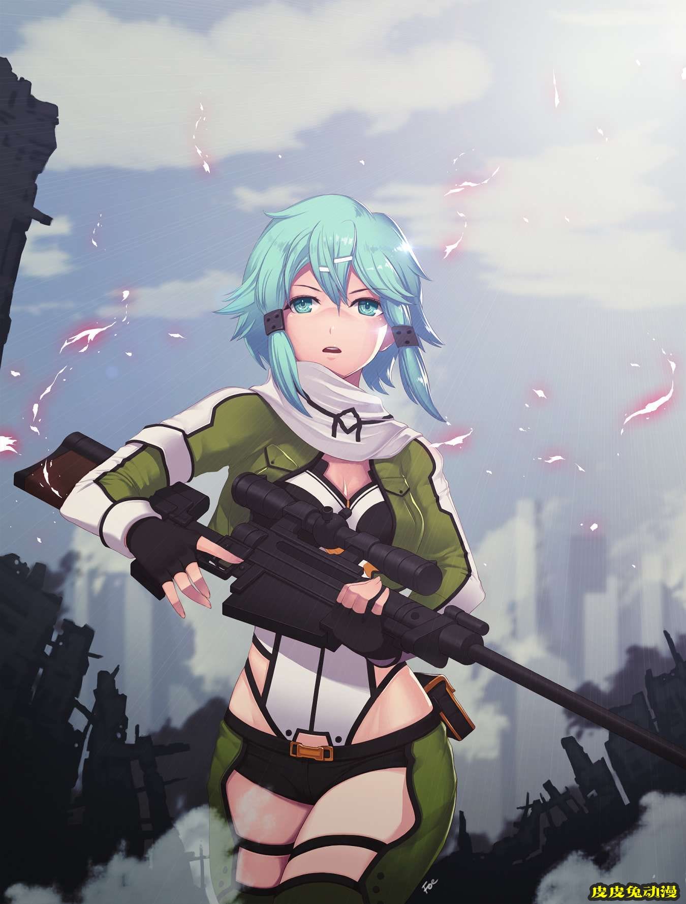 刀剑神域Sword Art Online《朝田诗乃》高清壁纸特辑！