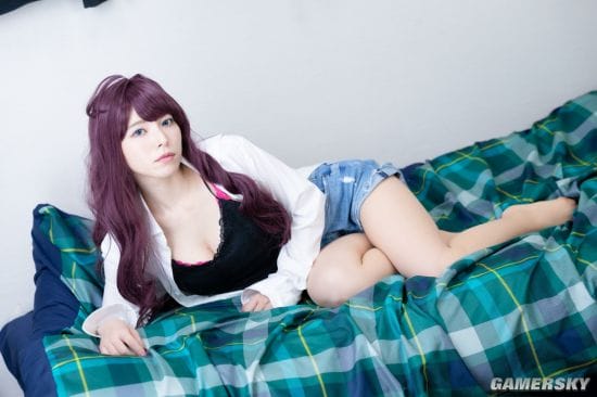 上原亚衣COS《鬼灭之刃》祢豆子 转行当网红了？