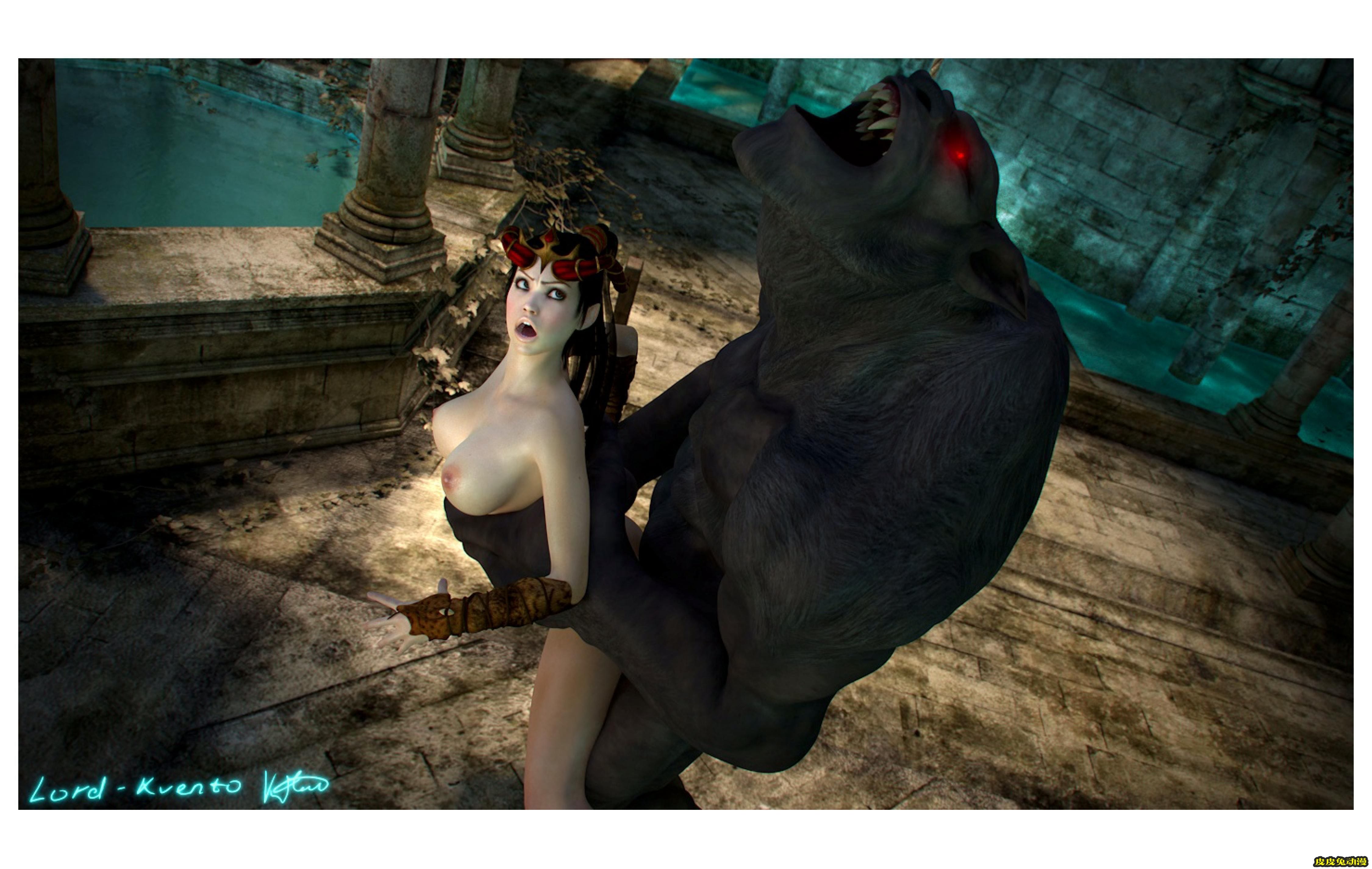 [中文] [3D全彩] 英文~地牢里的冒险(Adventure In The Dungeon)[54P]