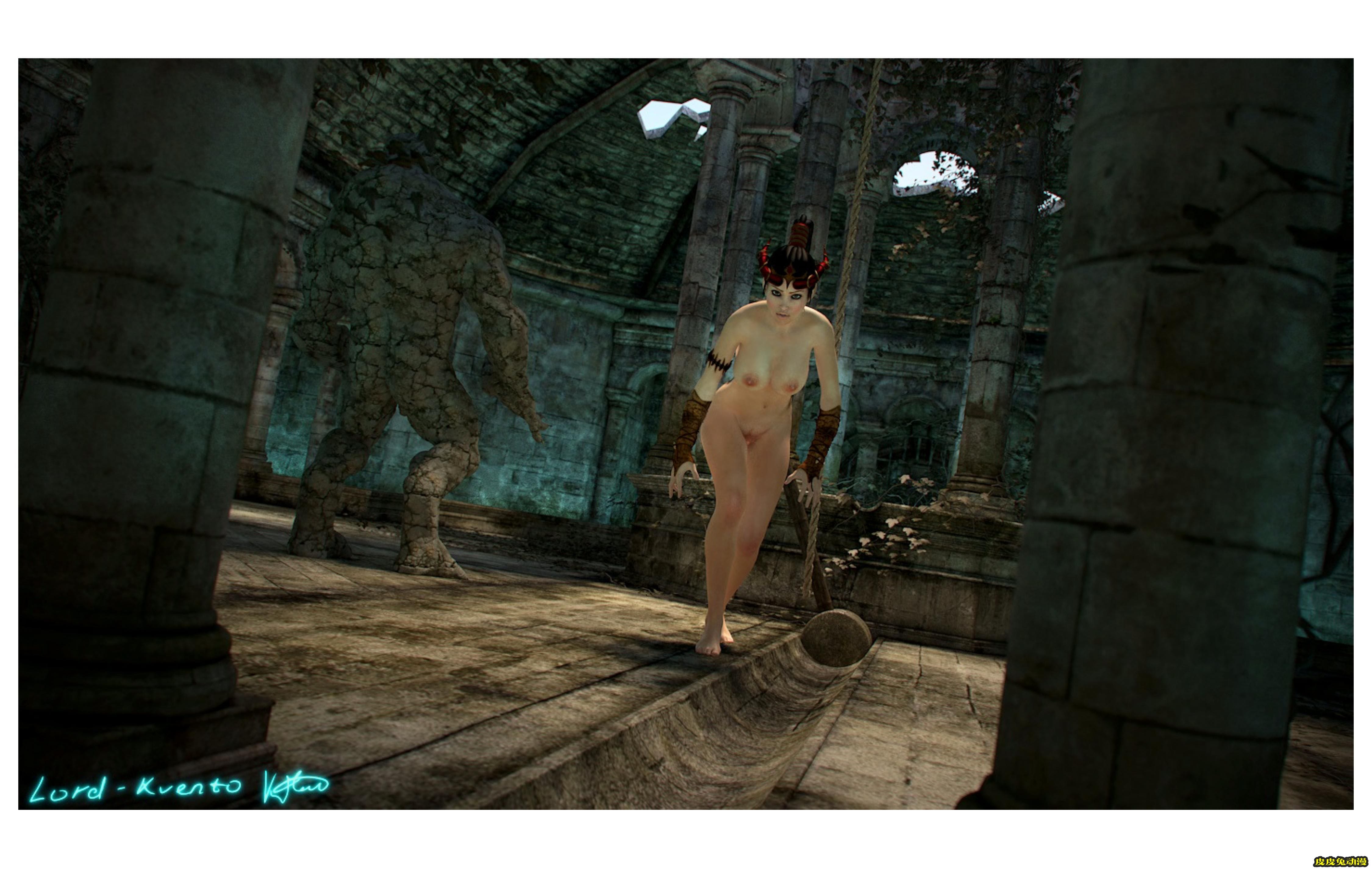 [中文] [3D全彩] 英文~地牢里的冒险(Adventure In The Dungeon)[54P]