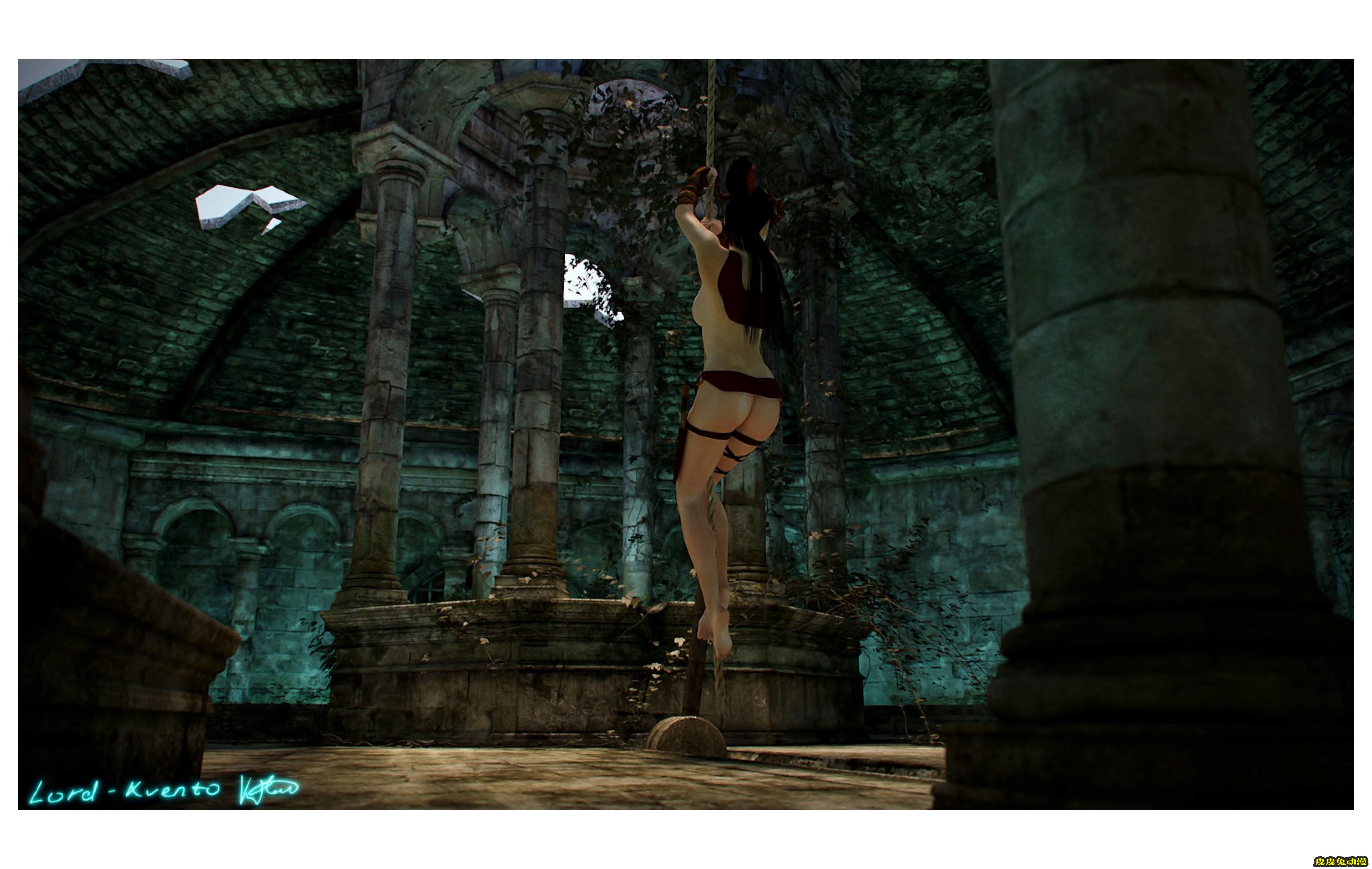 [中文] [3D全彩] 英文~地牢里的冒险(Adventure In The Dungeon)[54P]