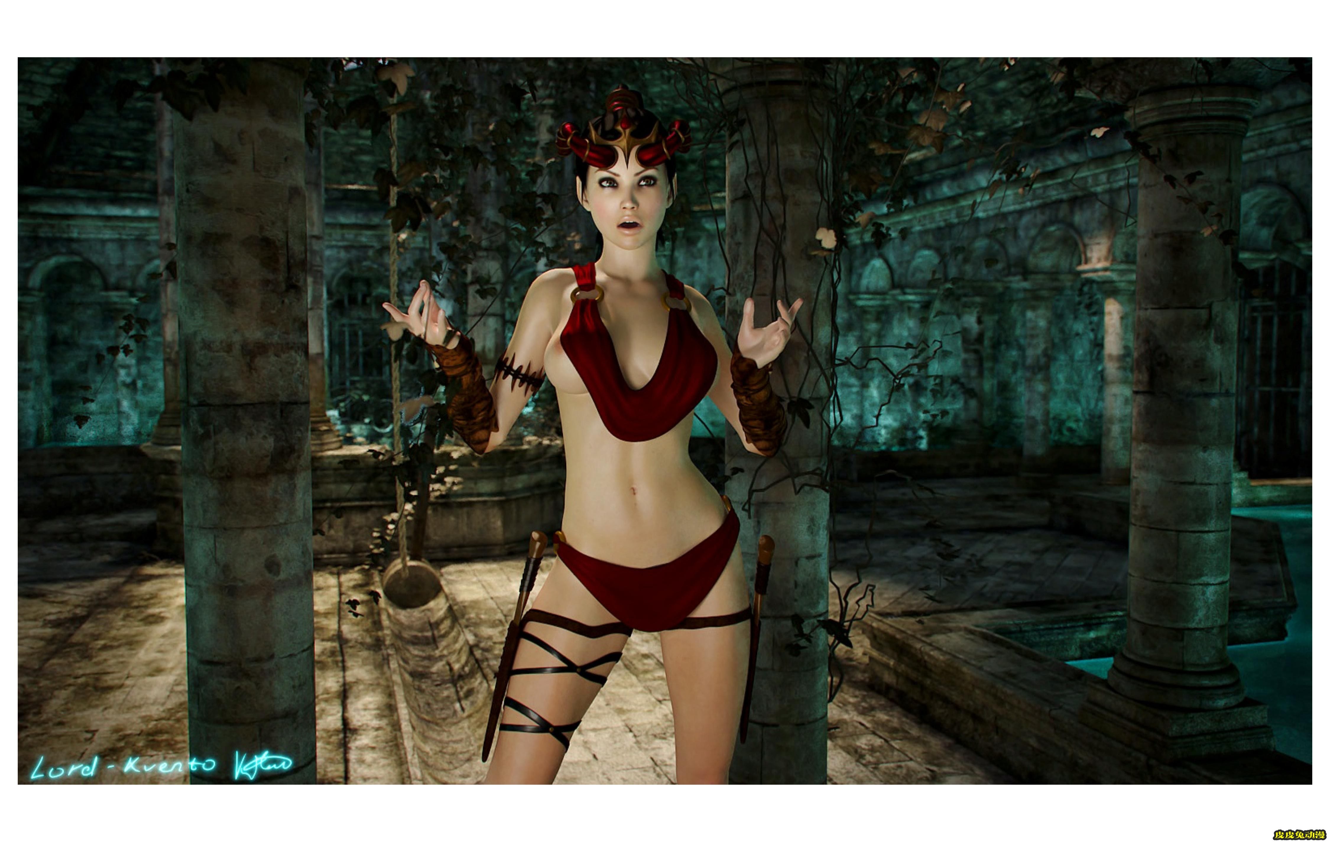 [中文] [3D全彩] 英文~地牢里的冒险(Adventure In The Dungeon)[54P]