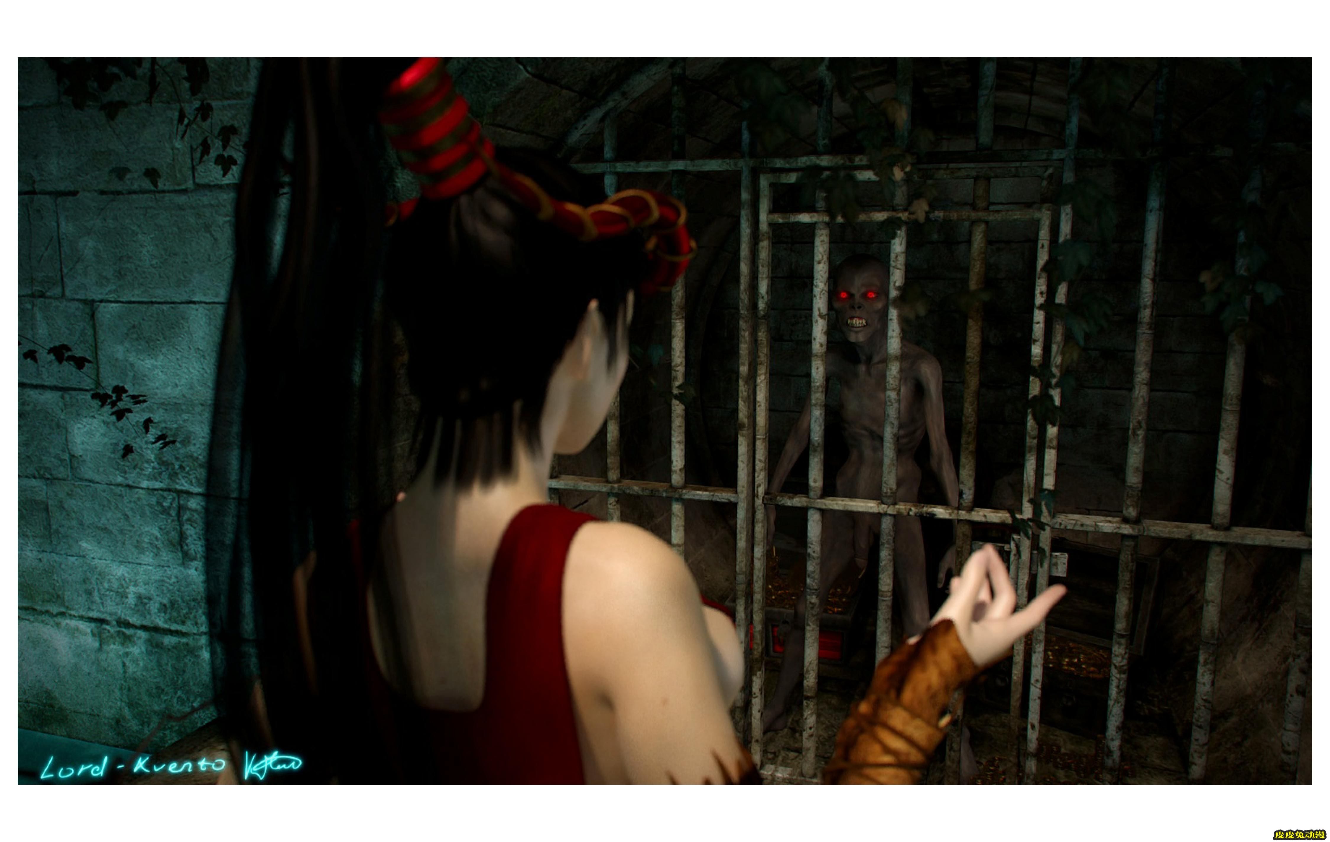 [中文] [3D全彩] 英文~地牢里的冒险(Adventure In The Dungeon)[54P]