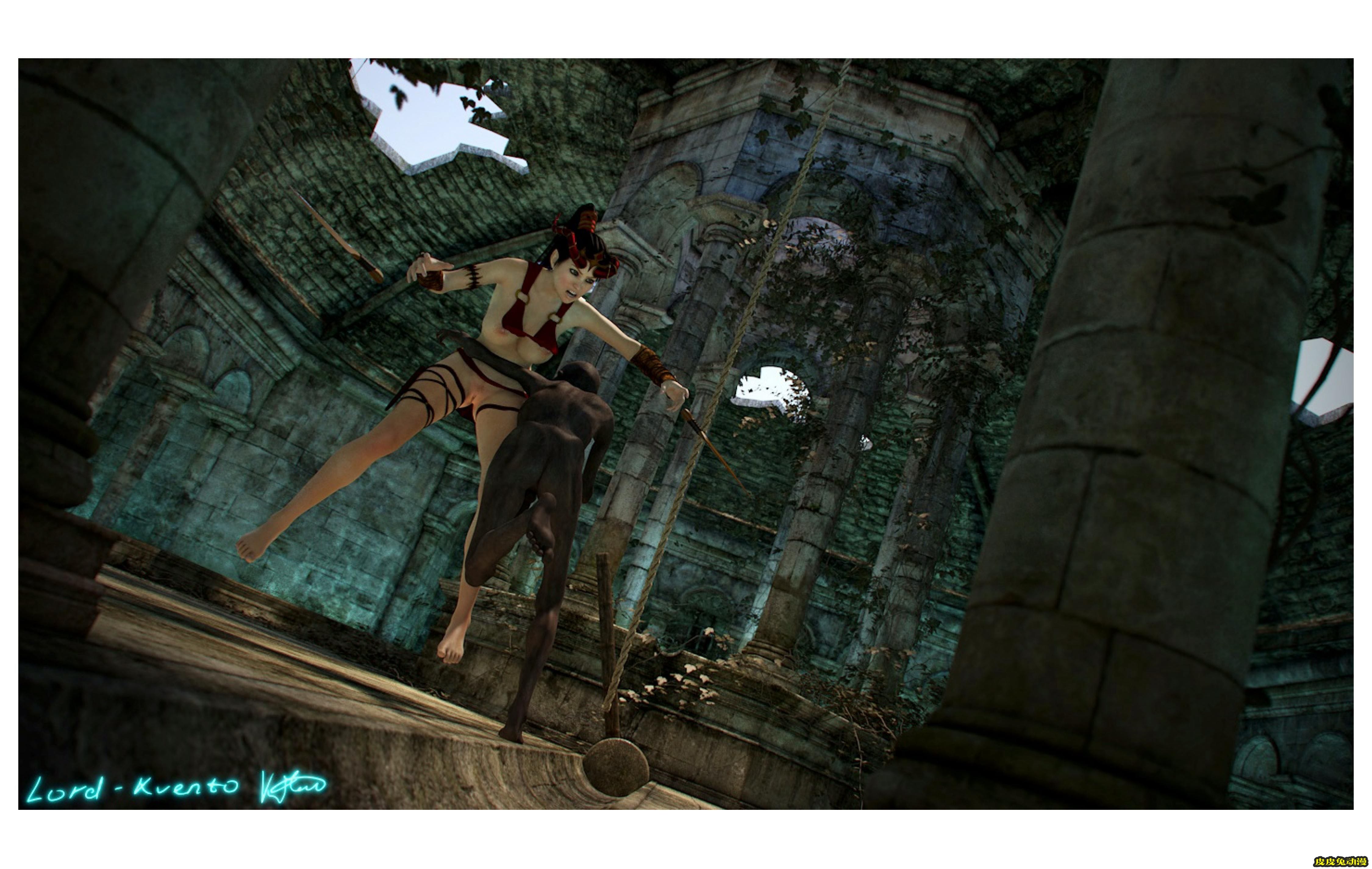 [中文] [3D全彩] 英文~地牢里的冒险(Adventure In The Dungeon)[54P]