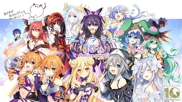 轻小说「约会大作战」公开10周年纪念绘-皮皮兔动漫