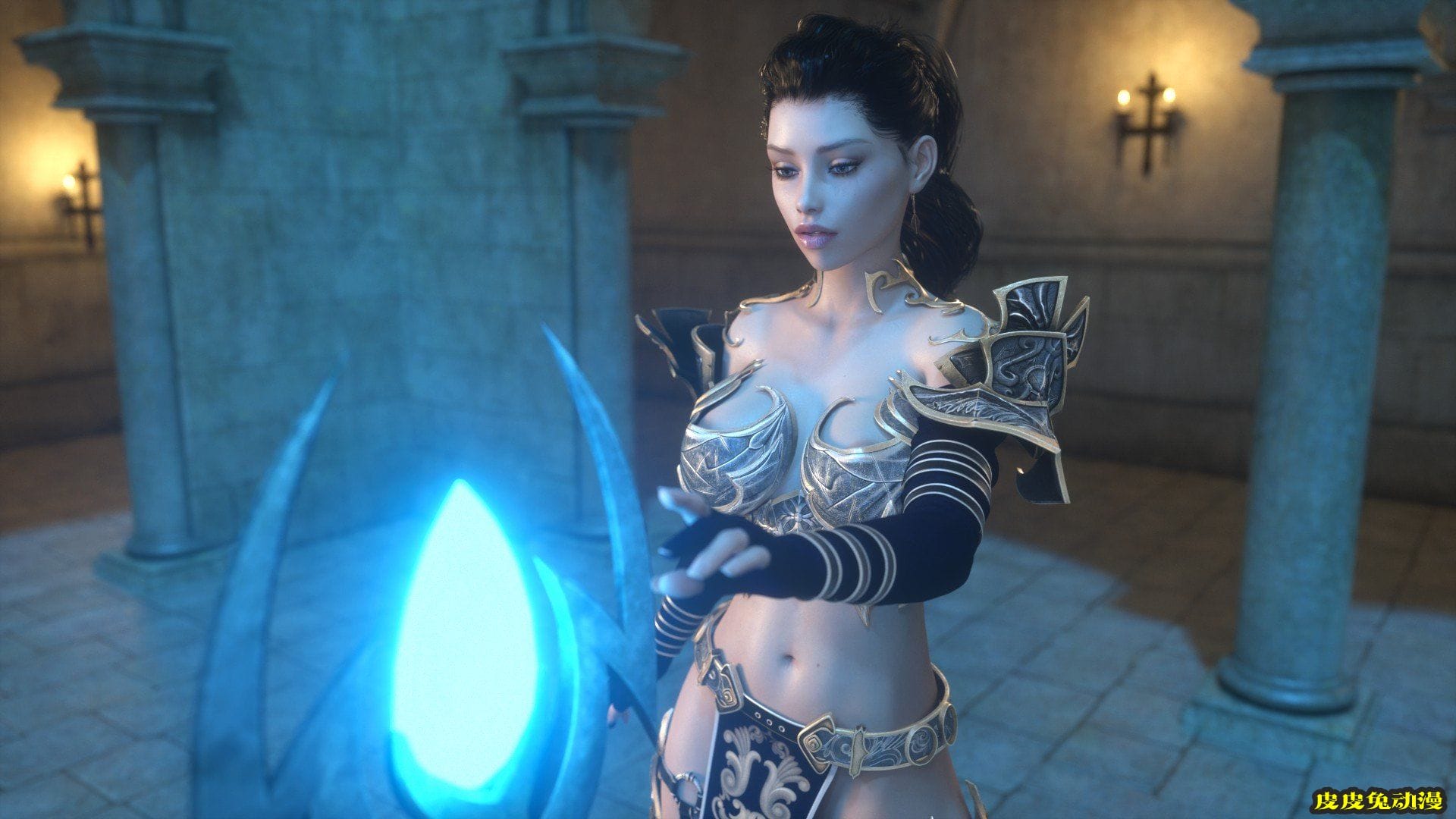 [中文] [3D全彩]dick-girl大屌女系列 Warrior Lilu - Crystal Return勇士利鲁-上[40P]