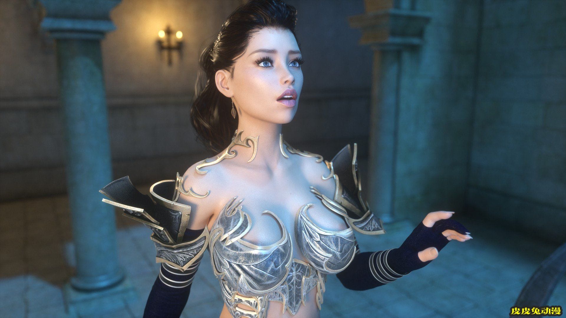 [中文] [3D全彩]dick-girl大屌女系列 Warrior Lilu - Crystal Return勇士利鲁-上[40P]