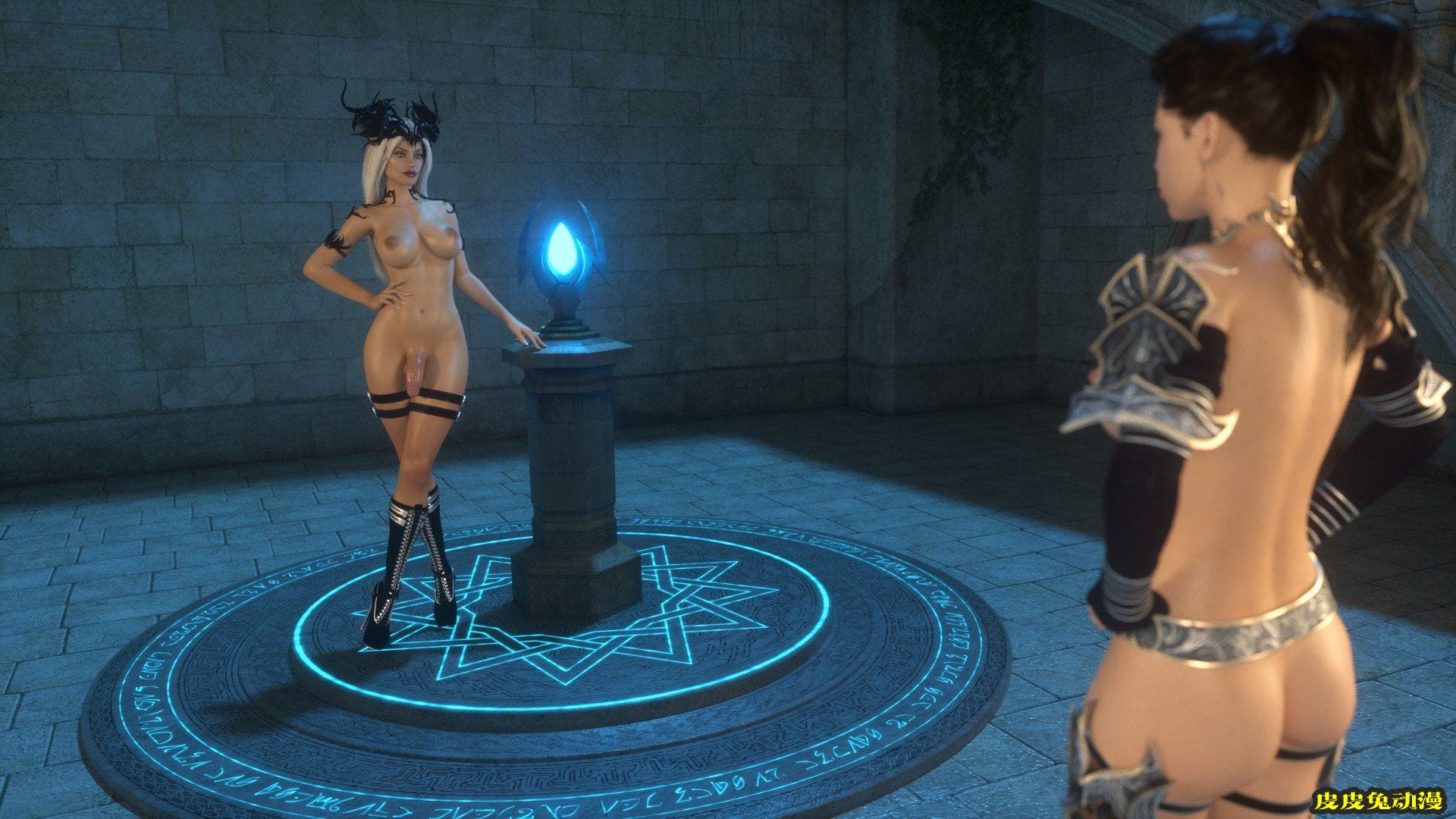 [中文] [3D全彩]dick-girl大屌女系列 Warrior Lilu - Crystal Return勇士利鲁-下[40P]