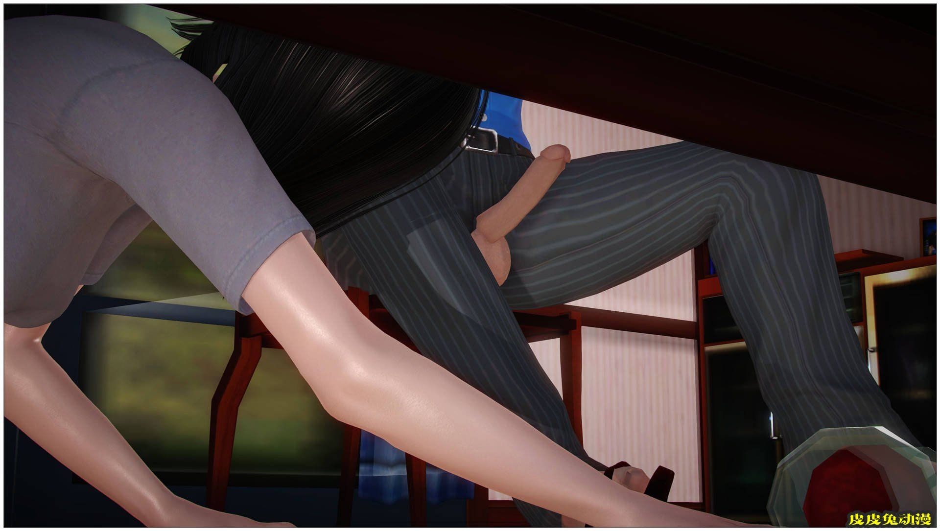 [中文] [3D全彩H漫]淫人妻系列の共享人妻 第二话 饭间插曲[28P]