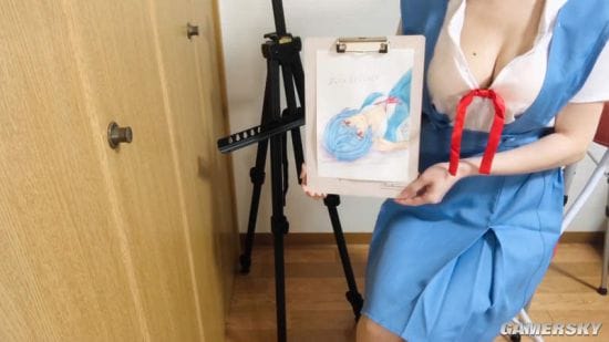 COS动漫角色性感度倍增 Youtube小姐姐的不露脸绘画教室