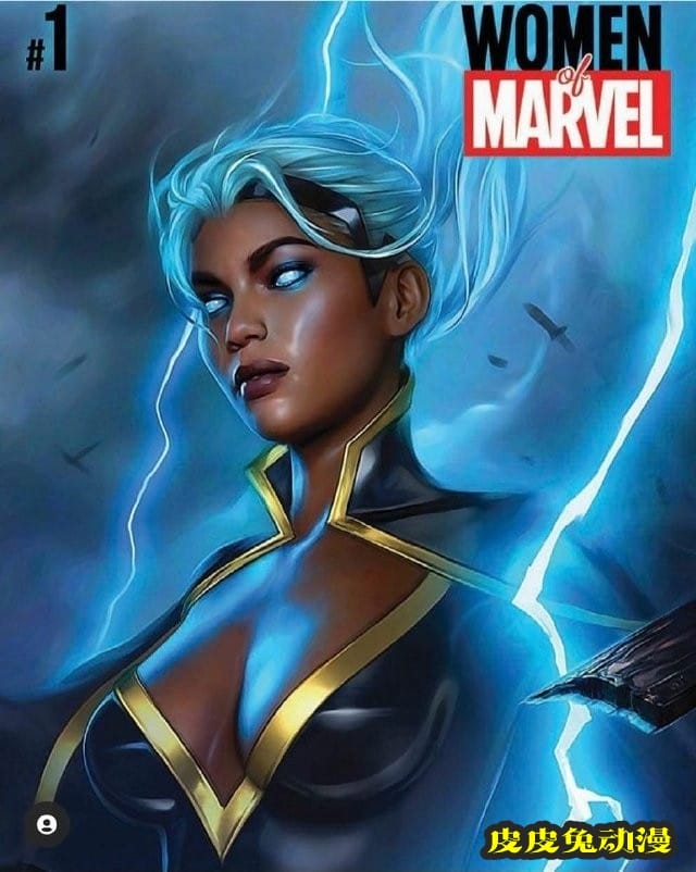 画师绘制「漫威女性」暴风女单刊变体封面图公开-皮皮兔动漫