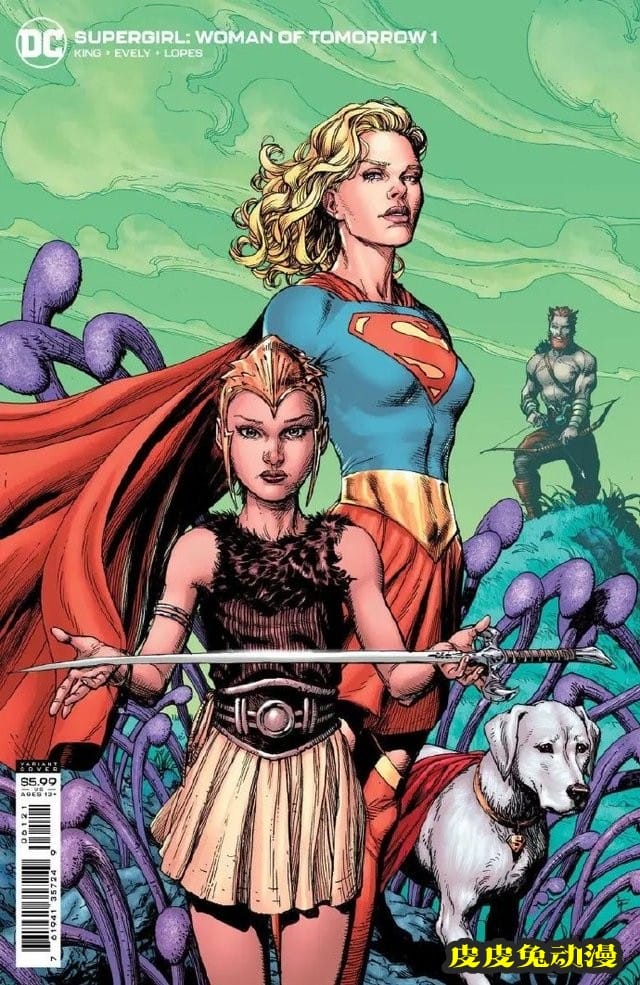 画师绘制「Supergirl：WoT」第1期变体封面新人物登场-皮皮兔动漫