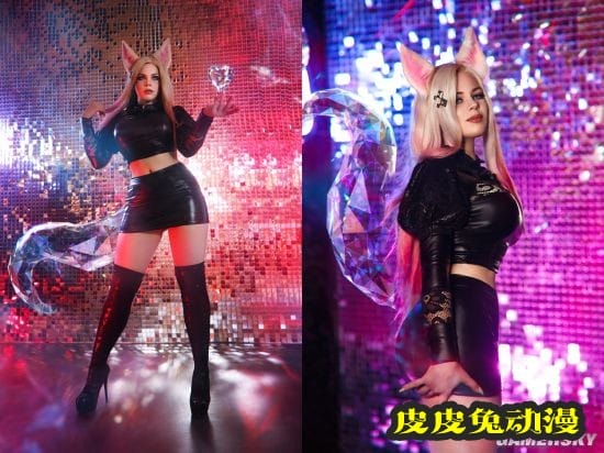 俄妹COS《生化危机8》吸血鬼女儿 性感黑丝超还原